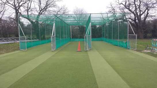 Cricket training and Practice nets at Dulwich Sports Ground